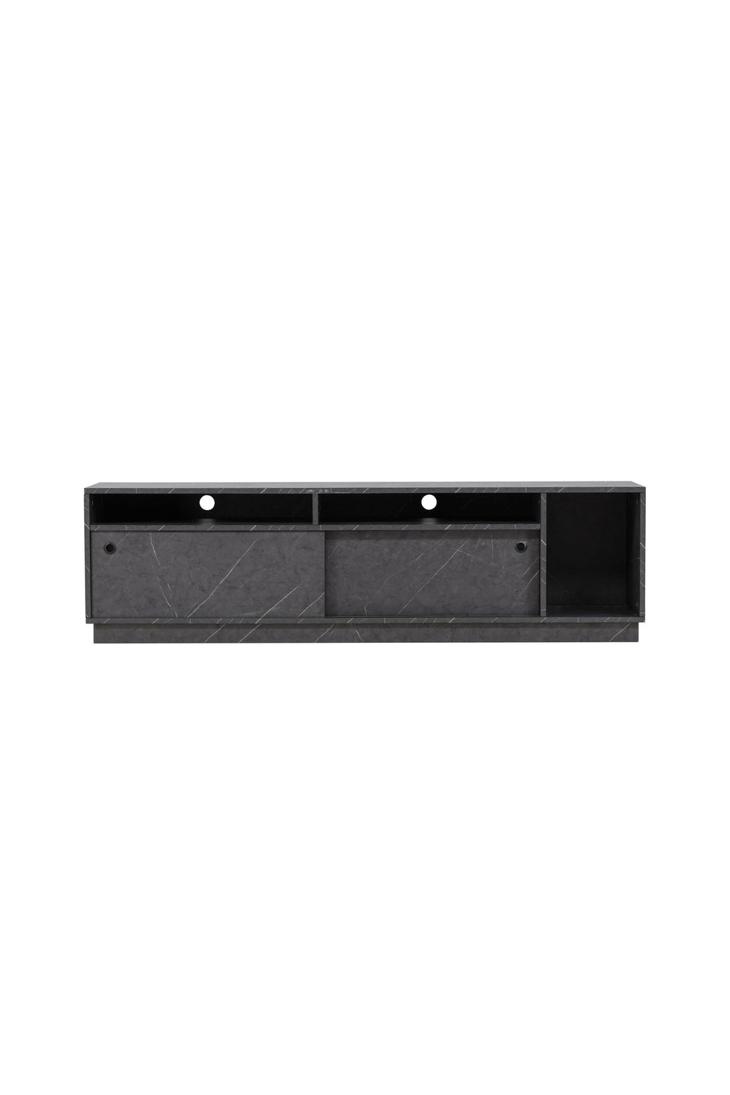 30166-100_1_os Girona Tv Ständer Tv Board Schwarz 40 x 50 x 180 MDF