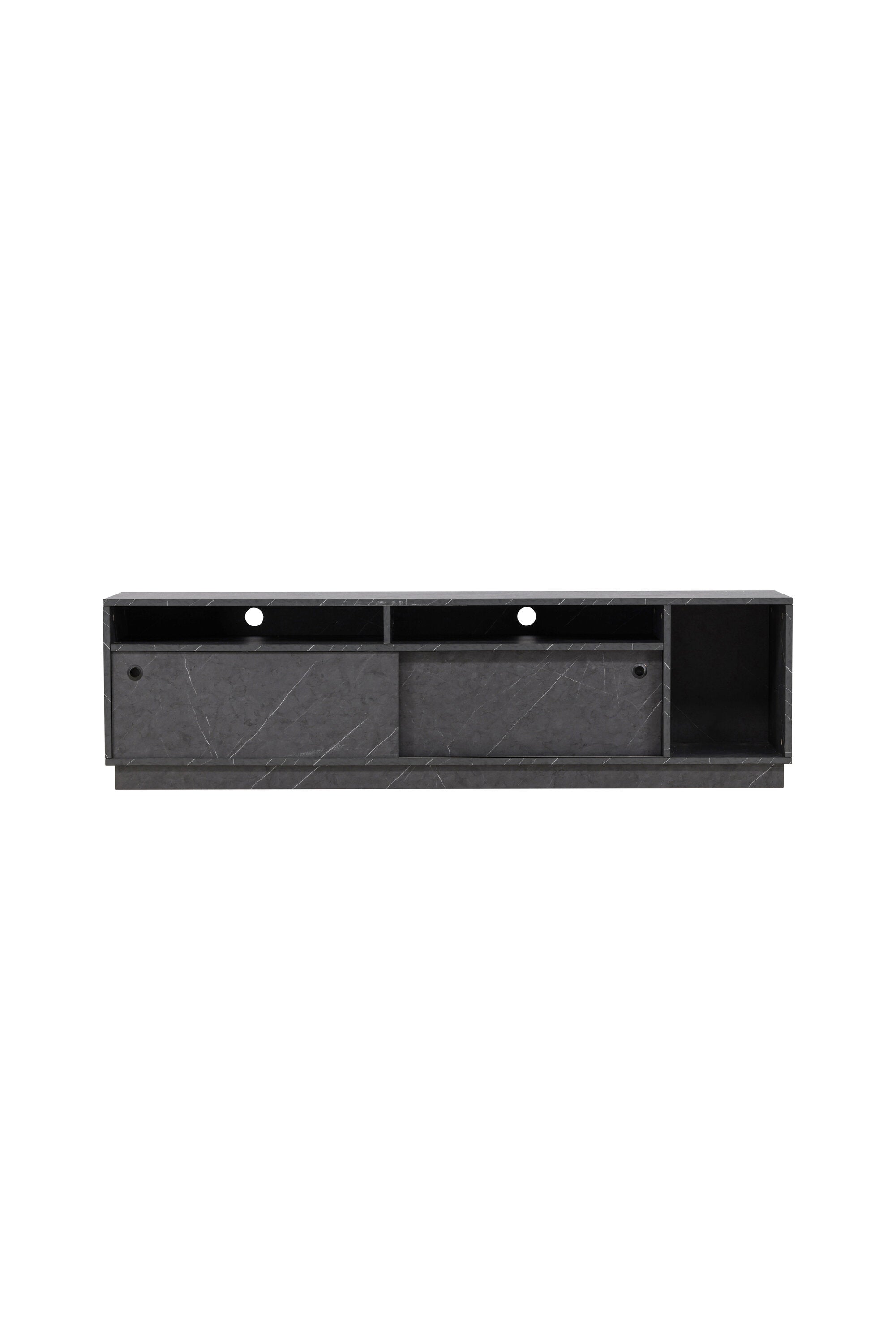 30166-100_1_os Girona Tv Ständer Tv Board Schwarz 40 x 50 x 180 MDF