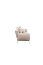 40000-050_10_os öckerö 3 Sitzer Sofa 3 Sitzer Sofa Beige,Weiß 91 x 80 x 237 Baumwolle,Faser,Leinen,Kiefer,Polyester Leinen,Stahl