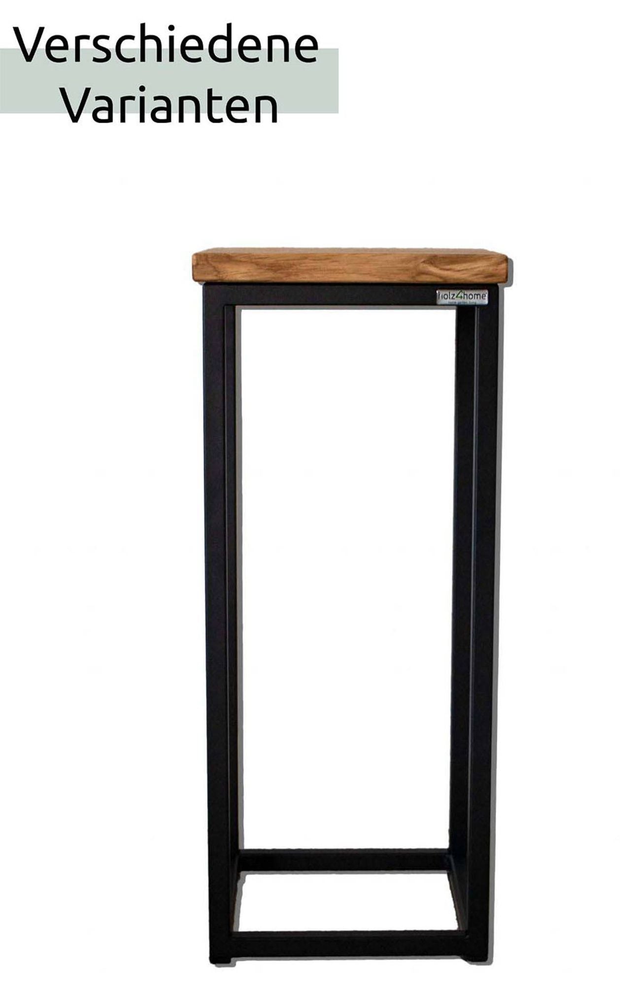 Dekoständer Blumenhocker aus Eiche - naturgeölt Höhe 50 cm
