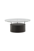 48000-010_10_os Bovall Sofa Table Couchtisch Schwarz,Klar,Transparent ⌀90 Esche,Glas