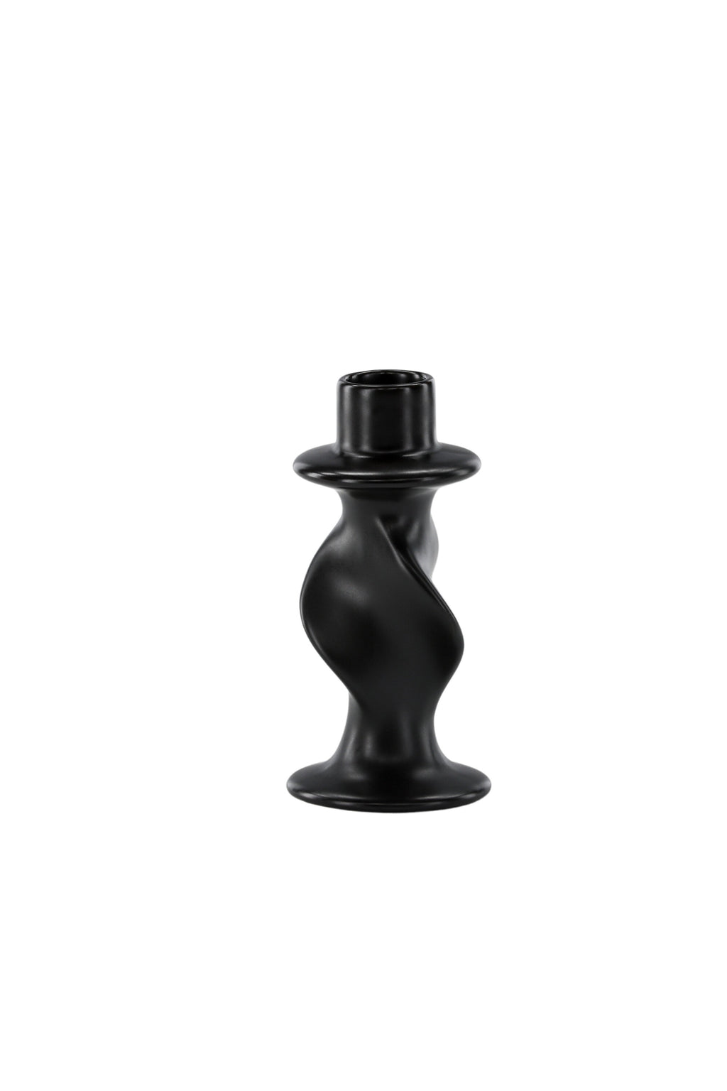 58104-100_10_os Glory Kerzenhalter Wohnaccessoires Schwarz ⌀6 Steinzeug