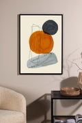 60006-004_ms Stones Poster Wanddekoration Beige 100 x 70 Papier