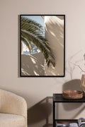 60008-001_ms Palmblatt Poster Wanddekoration Beige 30 x 21 Papier