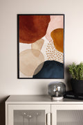 60011-003_ms Circles Poster Wanddekoration Beige 70 x 50 Papier