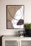 60015-001_ms Lines Poster Wanddekoration Beige 30 x 21 Papier