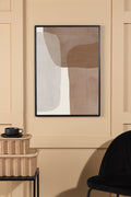 60028-002_ms Squares Poster Wanddekoration Beige 40 x 30 Papier