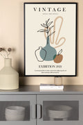 60046-004_ms Vintage Poster Wanddekoration Beige 100 x 70 Papier