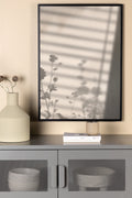 60048-004_ms Flower Shadow Poster Wanddekoration Weiß 100 x 70 Papier