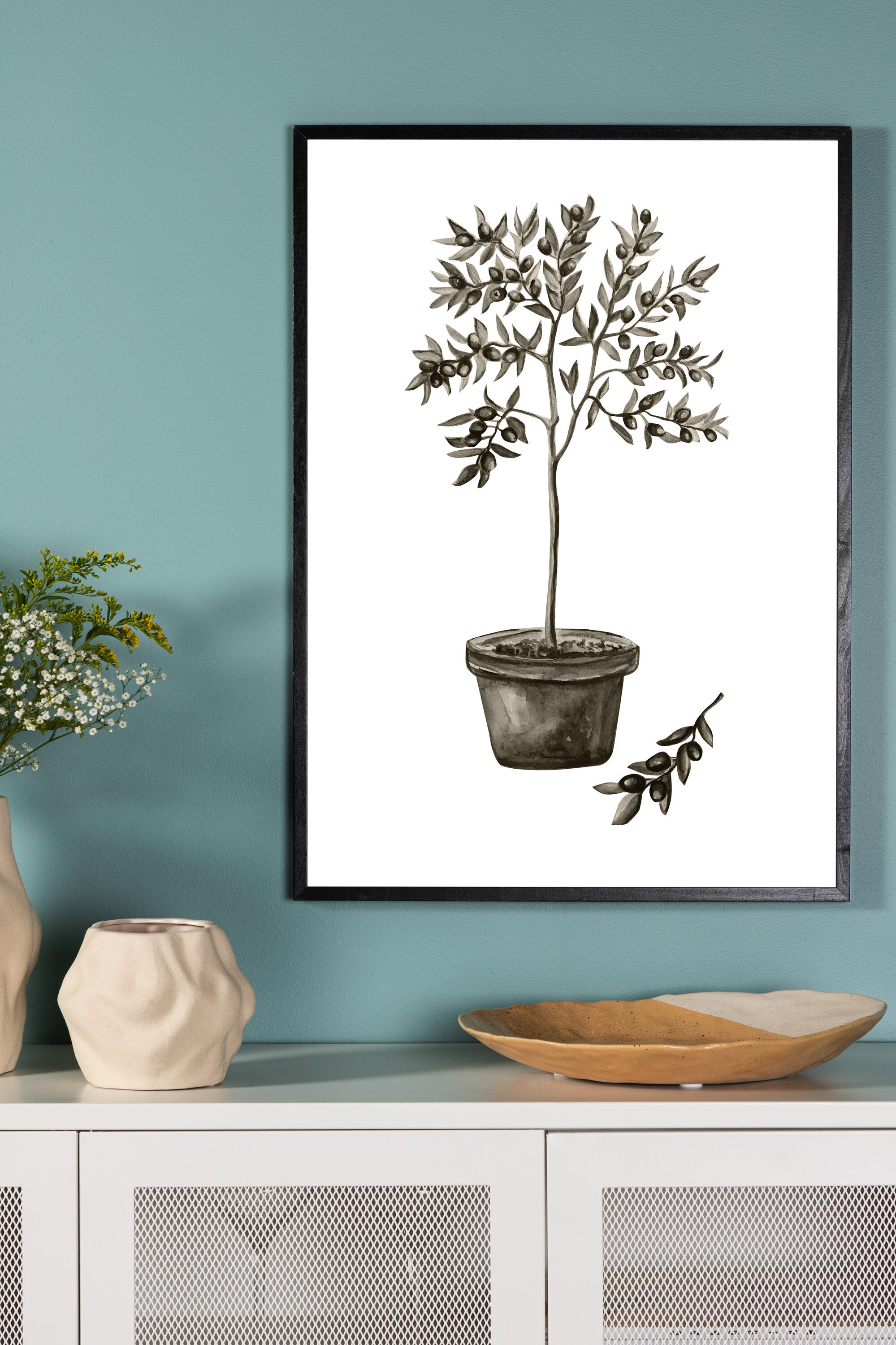 Olivgrün Poster