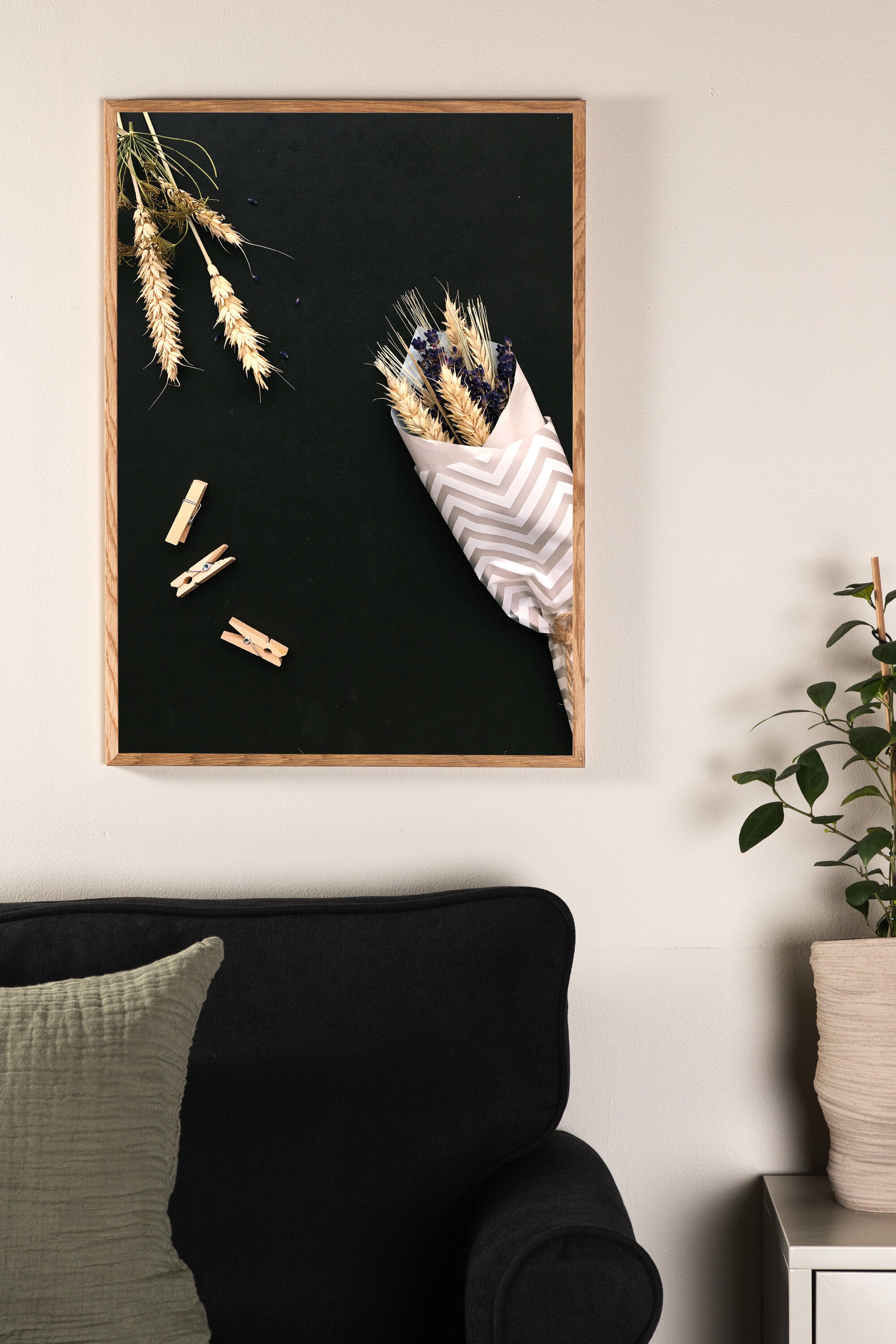 Blumen auf dem Tisch Poster