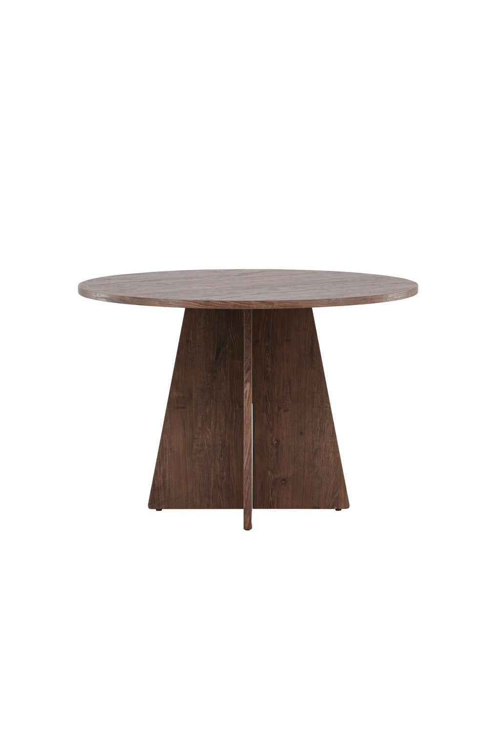 61132-125_10_os Bootcut Round Dining Table Runder Esstisch Mocca ⌀110 MDF