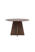 61132-125_10_os Bootcut Round Dining Table Runder Esstisch Mocca ⌀110 MDF