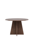 61132-125_10_os Bootcut Round Dining Table Runder Esstisch Mocca ⌀110 MDF