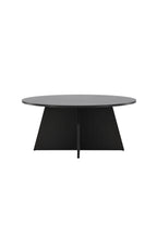 61145-100_10_os Bootcut Sofa Table Couchtisch Schwarz ⌀100 MDF