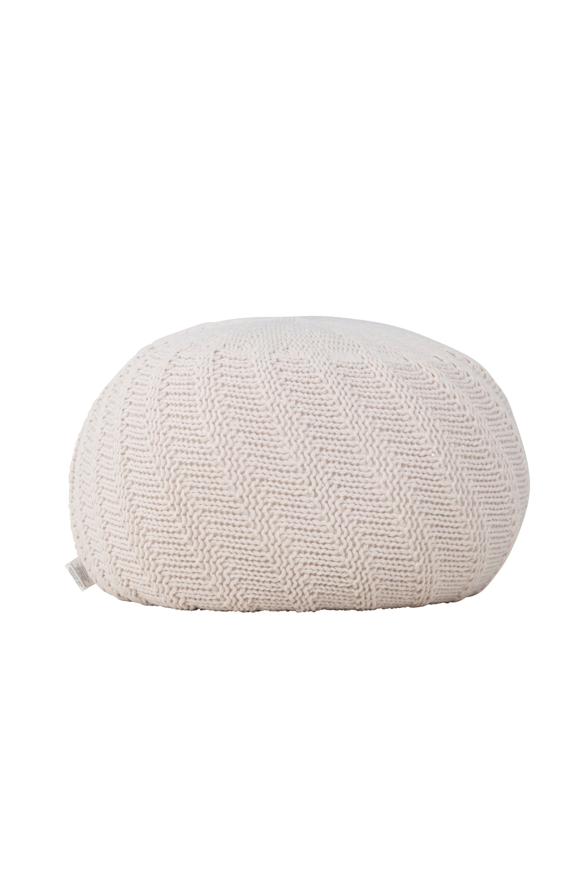 61211-112_10_os Ted Pouf Sitzpouf Off-White ⌀45 Polyester