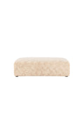 61229-102_10_os Frankie Pouf Sitzpouf Beige,Schwarz 100 x 30 x 100 Fleece,Schaum,MDF,Kunststoff