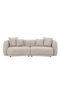 61233-112_1_os Cielo 3 Sitzer Sofa 3 Sitzer Sofa Beige,Schwarz 91 x 80 x 268 Bouclé,Schaumstoff,Kunststoff