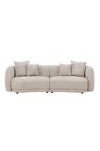 61233-112_1_os Cielo 3 Sitzer Sofa 3 Sitzer Sofa Beige,Schwarz 91 x 80 x 268 Bouclé,Schaumstoff,Kunststoff