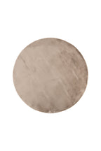 61548-102_1_os Leni Teppich Wohnzimmerteppiche Beige ⌀200 Polyester,Baumwolle