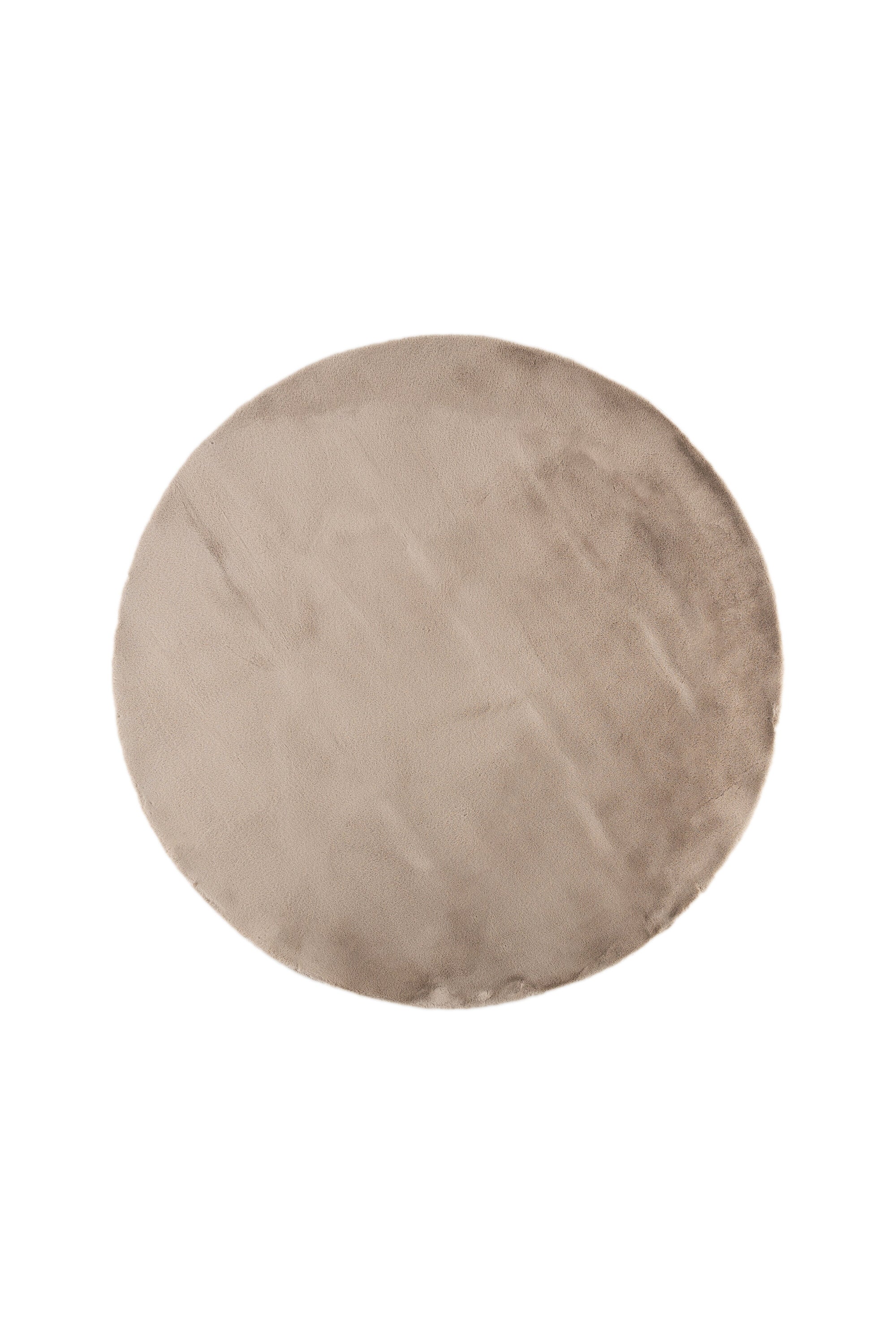 61548-102_1_os Leni Teppich Wohnzimmerteppiche Beige ⌀200 Polyester,Baumwolle