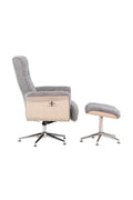 61563-106_10_os Hagön Lounge Chair Loungesessel Chrom,Grau 82 x 112 x 82 Foam,Metal,Polyester
