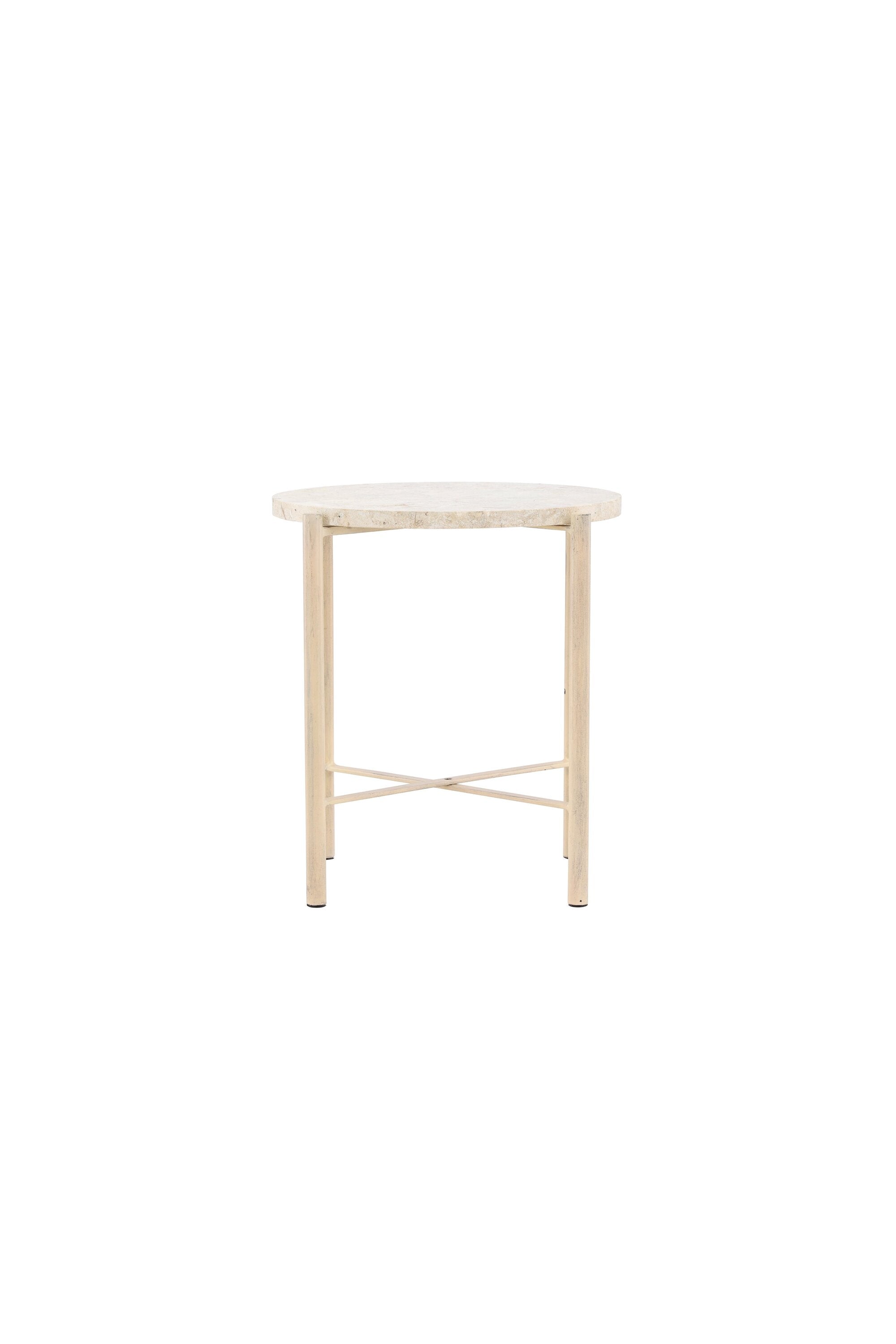 61808-102_10_os Sandhamn Sofa Table Couchtisch Beige ⌀40 Eisen,Mactan