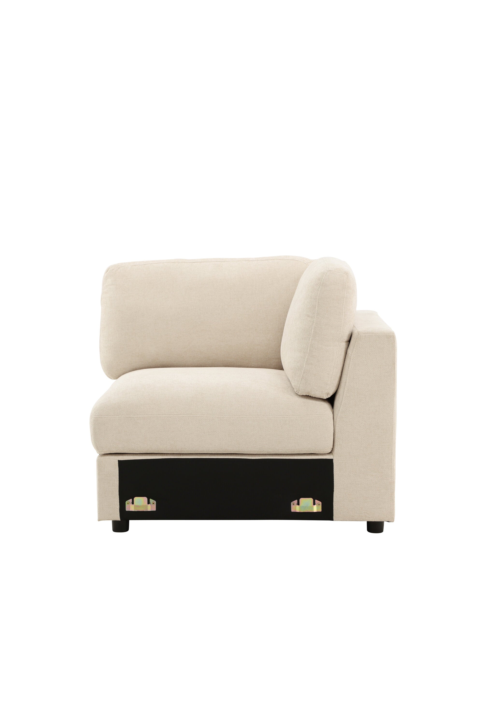 62004-102_1_os Salerno Ecksofa Eck Sofa Beige,Schwarz 99 x 86 x 99 Schaumstoff,Plastik,Polyester