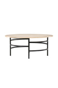 62030-130_10_os Copenhagen Sofa Table Couchtisch Schwarz,Whitewash ⌀100 MDF,Metall