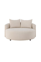 62050-112_1_os Kelso 3 Sitzer Sofa 3 Sitzer Sofa Beige,Schwarz ⌀150 Birke,Faser,Schaum,Kiefer,Polyester Leinen