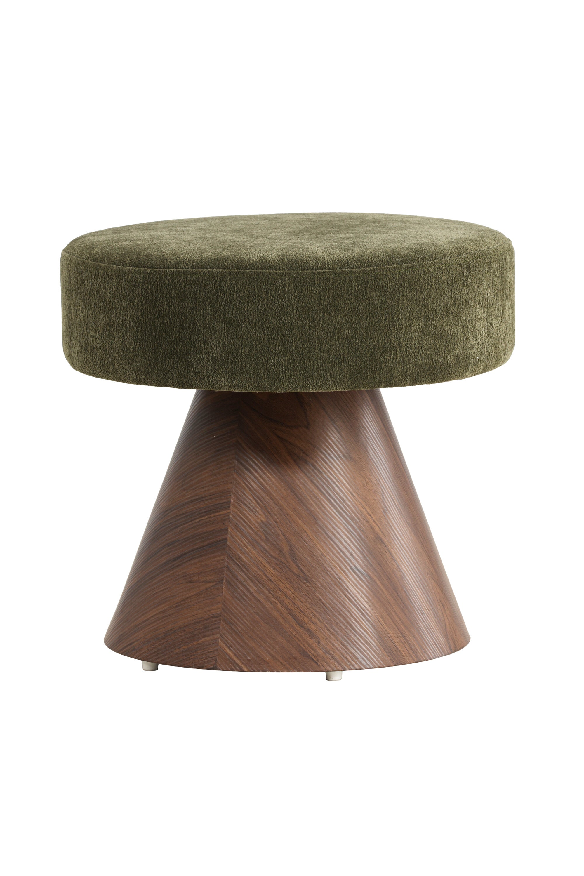 62303-777_10_os Lanzo Pouf Sitzpouf Grün,Mocca ⌀48 Schaum,MDF,Sperrholz,Polyester
