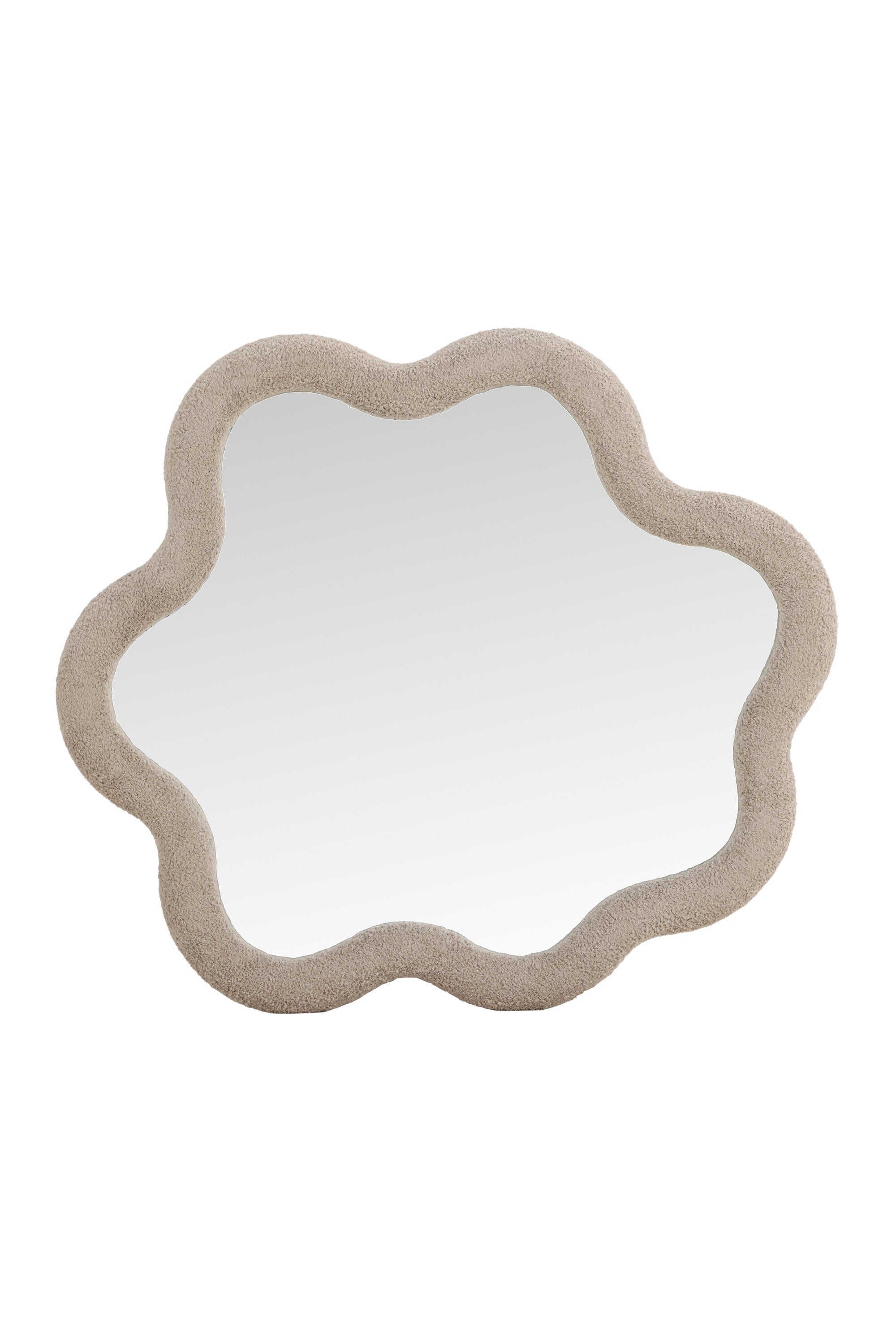 63352-111_1_os Kungsbacka Kleiner Spiegel Kleine Spiegel Beige,Klarglas 70 x 3,5 x 70 Bouclé,Glas