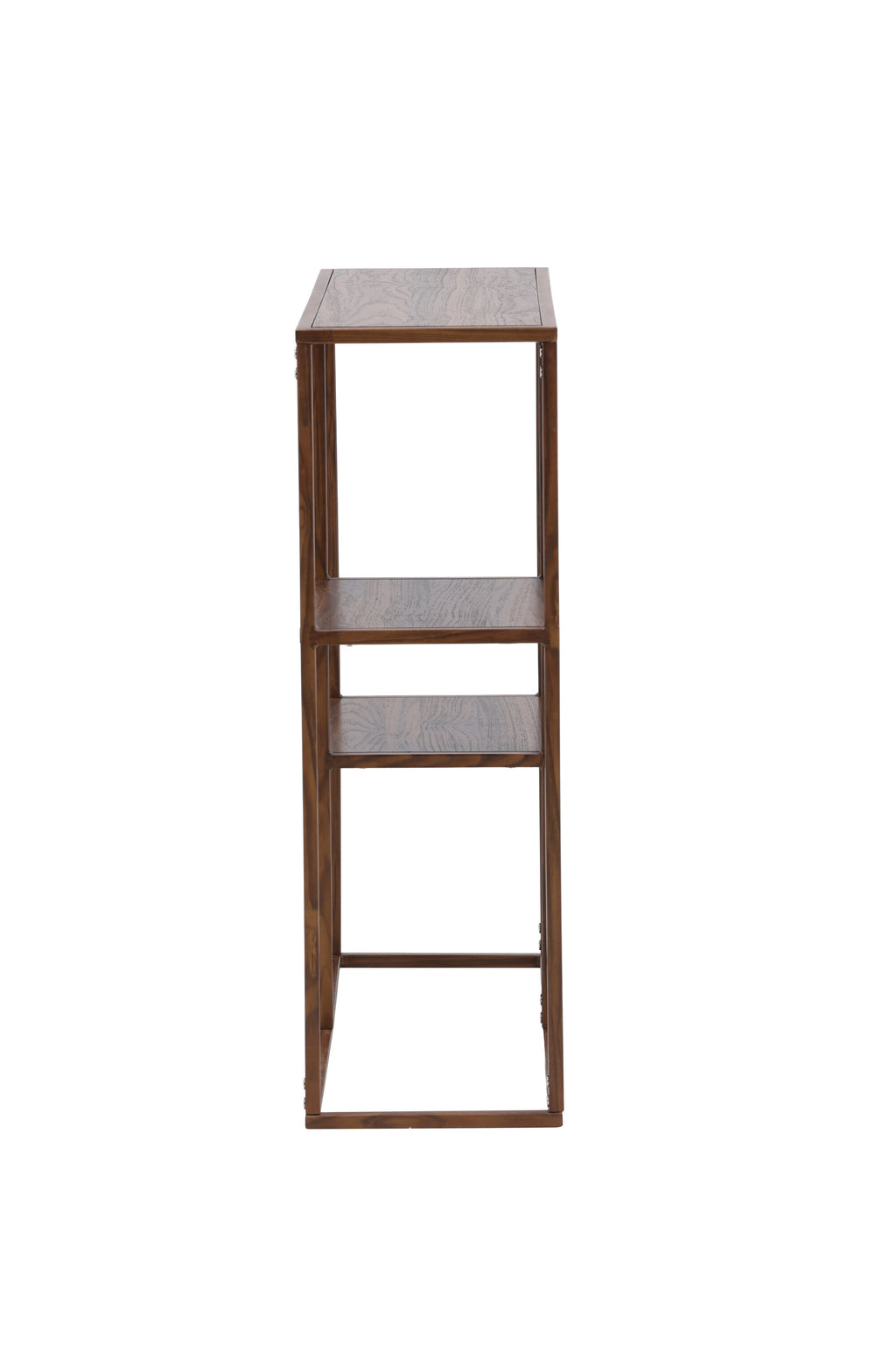 63358-444_10_os Staal Regal Regal Walnuss 26 x 81 x 80 MDF,Stahl,Papierlaminat