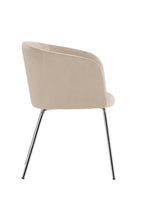 63421-102_10_os Berit Esszimmerstuhl Esszimmerstuhl Beige,Silber 55 x 78 x 55 Schaum,Polyester Samt,Stahl