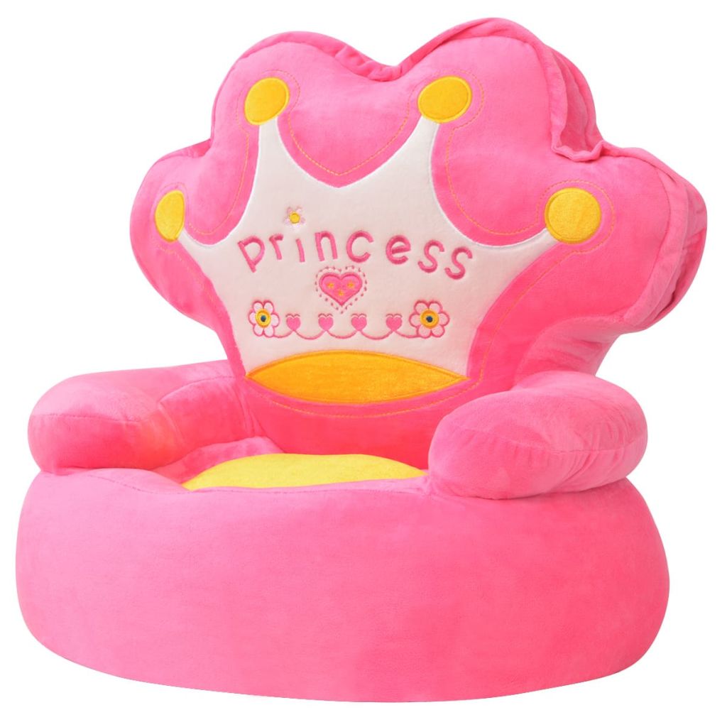 Plüsch-Kindersessel Prinzessin Rosa