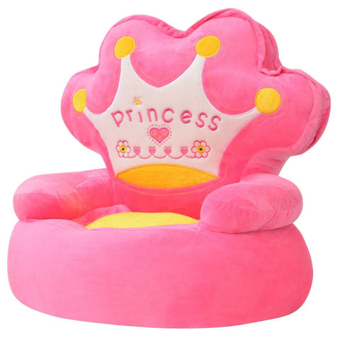 Plüsch-Kindersessel Prinzessin Rosa