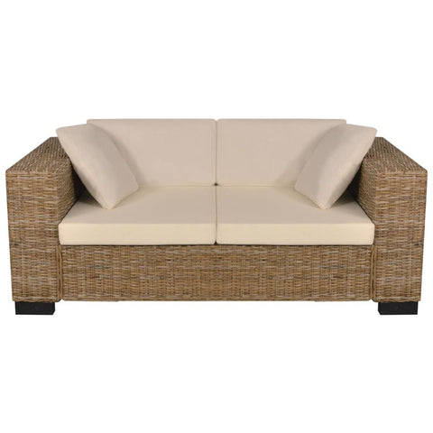 2-Sitzer Sofa Echtes Rattan