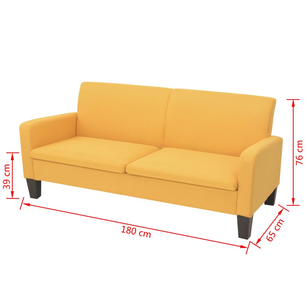 3-Sitzersofa 180 x 65 x 76 cm