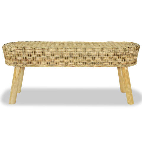 Flurbank 110 x 35 x 45 cm Rattan Natur