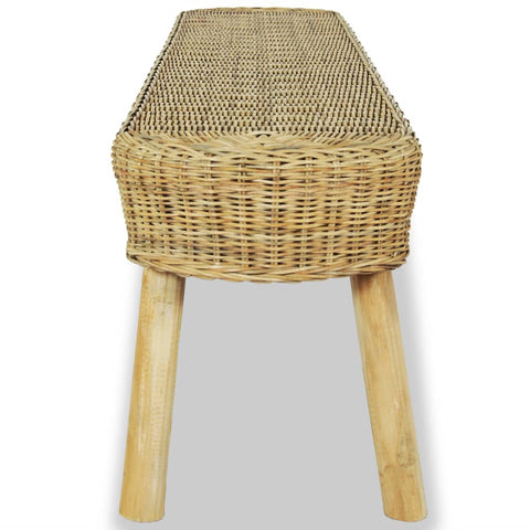 Flurbank 110 x 35 x 45 cm Rattan Natur