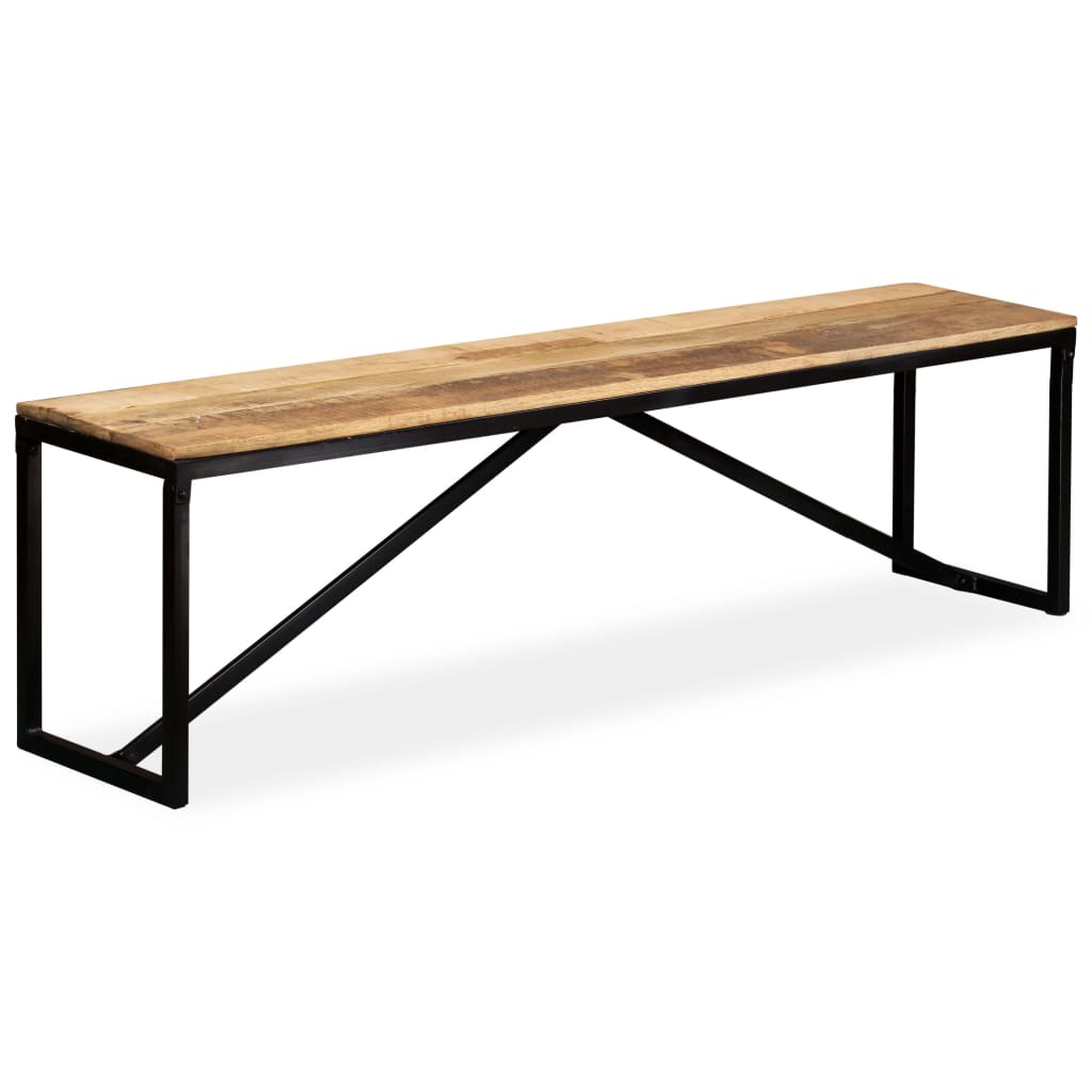 Sitzbank Massiv-Mangoholz 160x35x45 cm