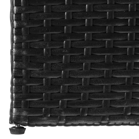 Garden-Auflagenbox Schwarz 150x100x100 cm Poly Rattan