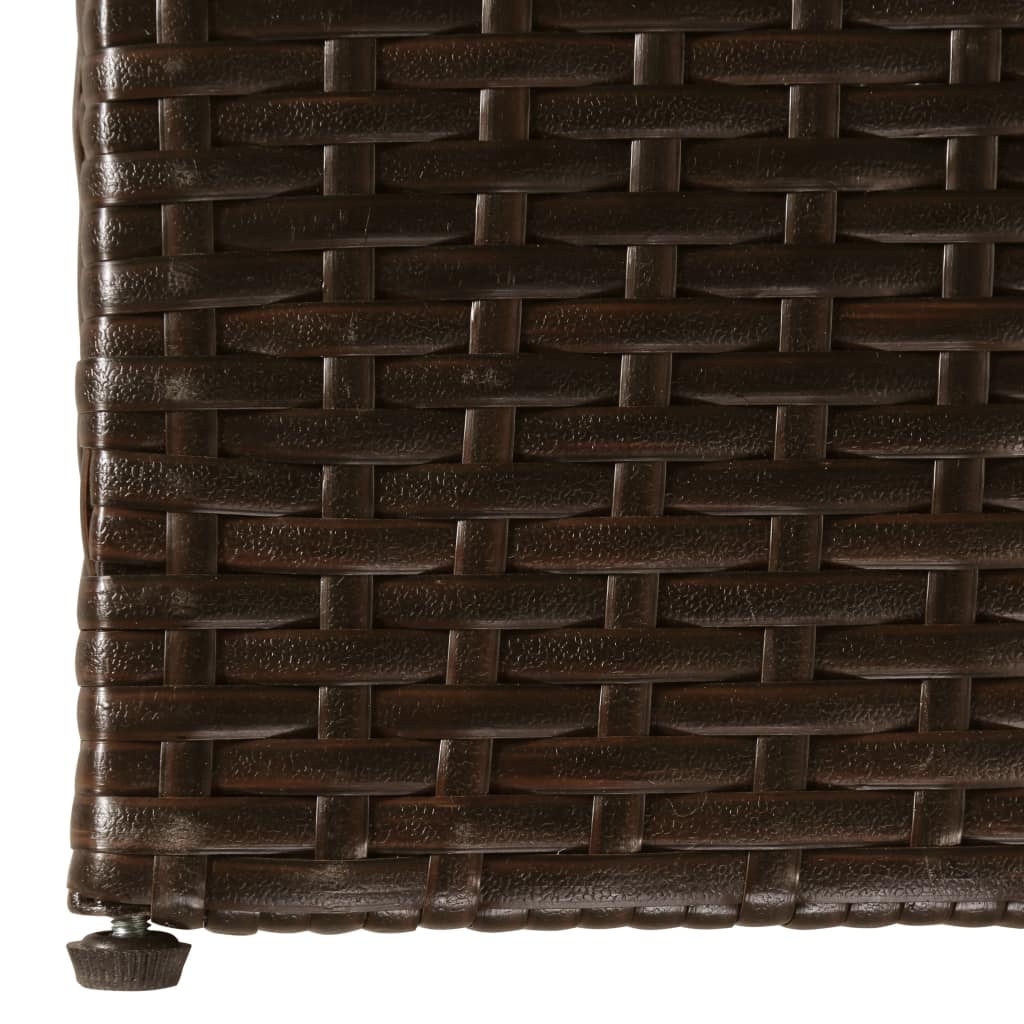 Garden-Auflagenbox Braun 150x100x100 cm Poly Rattan