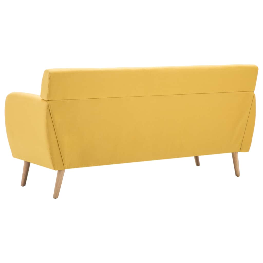 3-Sitzer-Sofa Stoff 172x70x82 cm Gelb