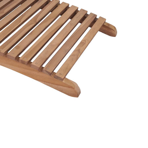 Sonnenliege Klappbar Massivholz Teak