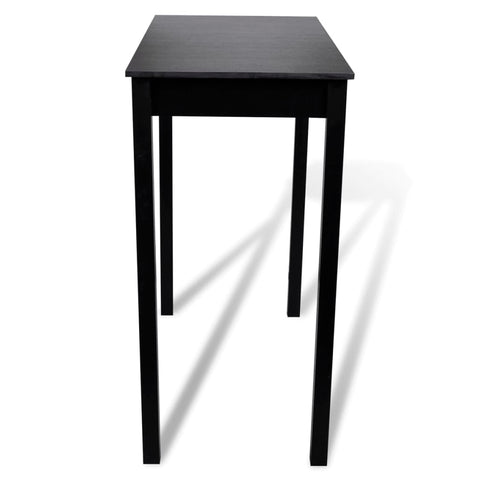 Bartisch MDF Schwarz 115×55×107 cm