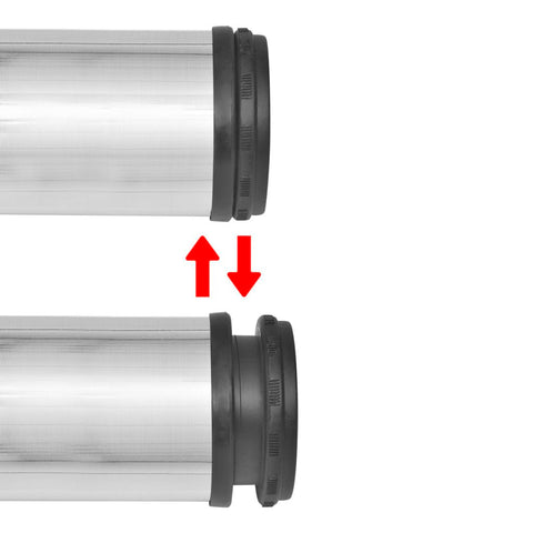 4 höhenverstellbare Tischbeine Nickel gebürstet 1100 mm