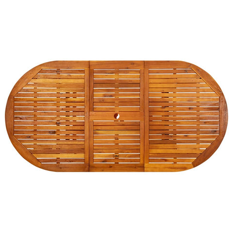 Gartentisch 200x100x75 cm Massivholz Akazie