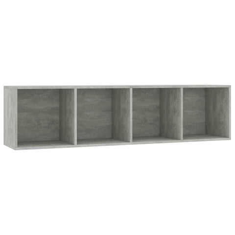 Bücherregal/TV-Schrank Betongrau 143×30×36 cm