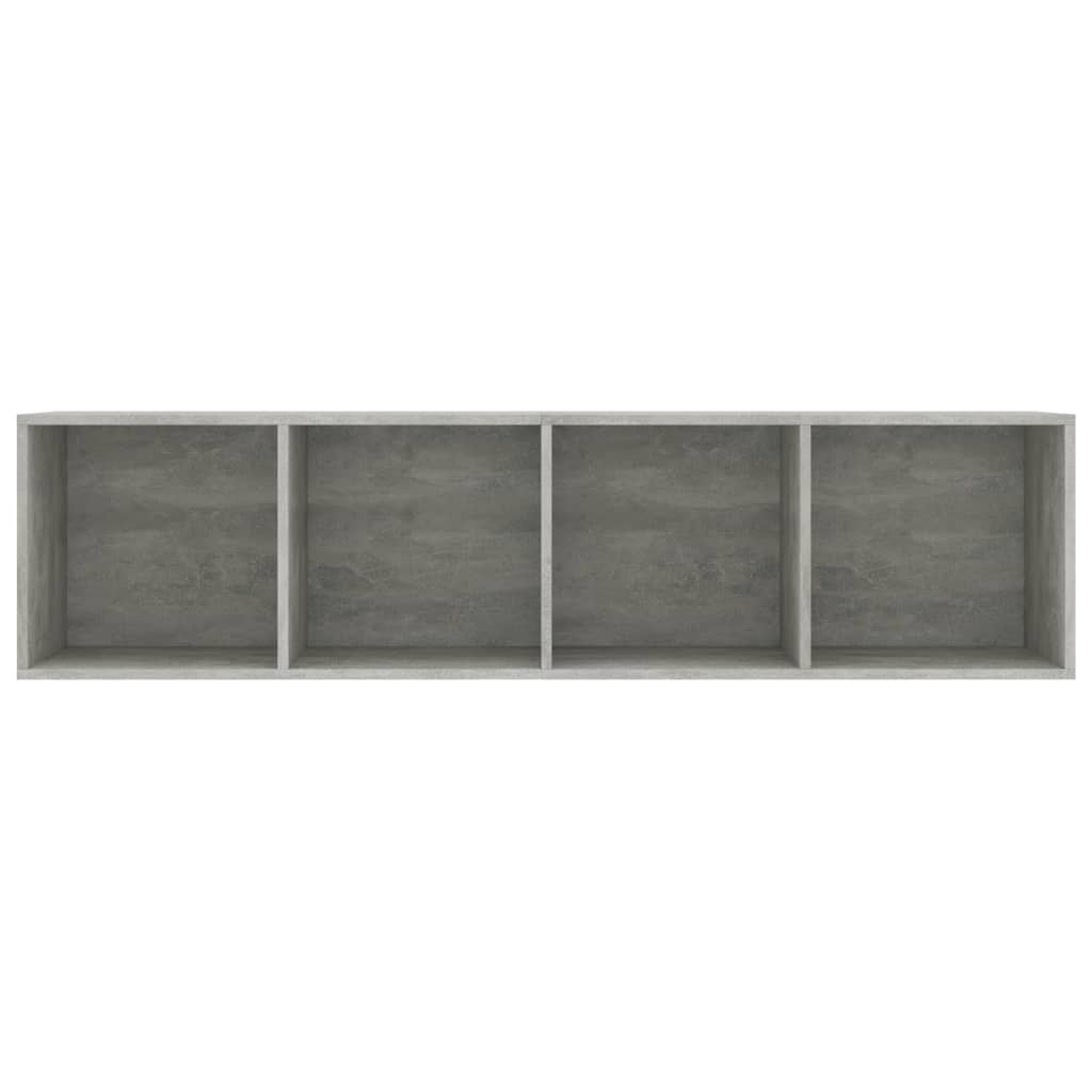 Bücherregal/TV-Schrank Betongrau 143×30×36 cm